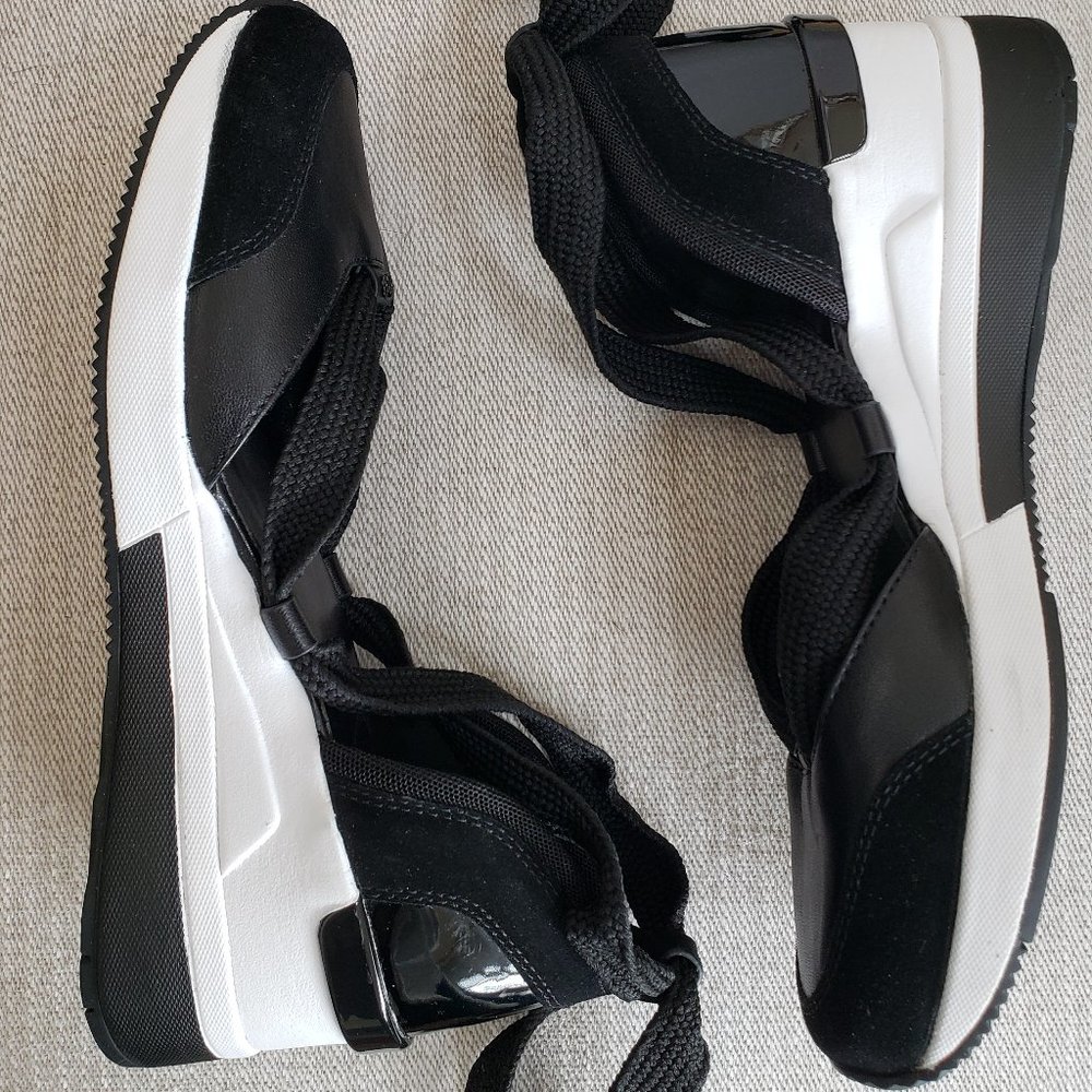 MICHAEL Michael Kors Leather Vega Trainers Wedge Sneakers/Sandals